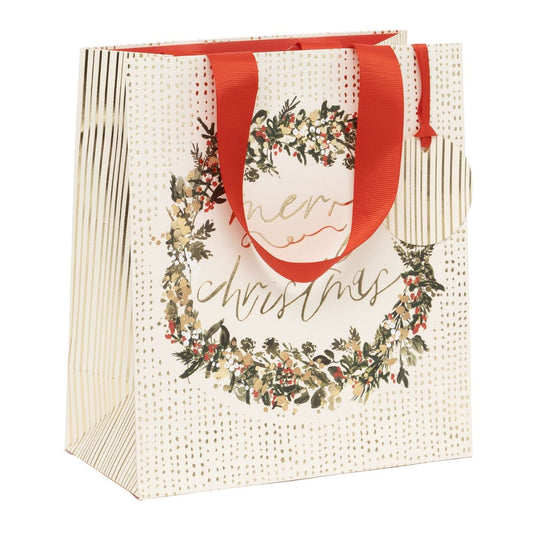 Christmas Gift Bag Medium - Golden Garland