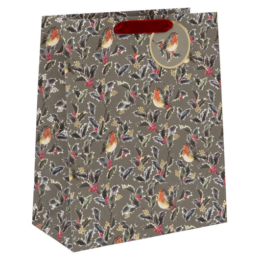 Christmas Gift Bag Large - Holly Harmony