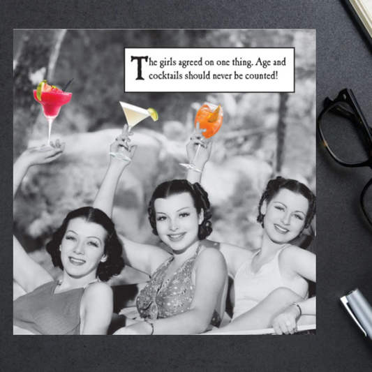 Morphed Card - Age & Cocktails Shouldn't Be Counted