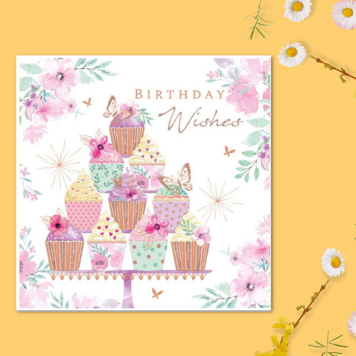 Blush Birthday Card - Birthday Cake