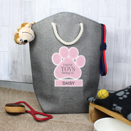 Personalised Paw Print Pet Storage Bag