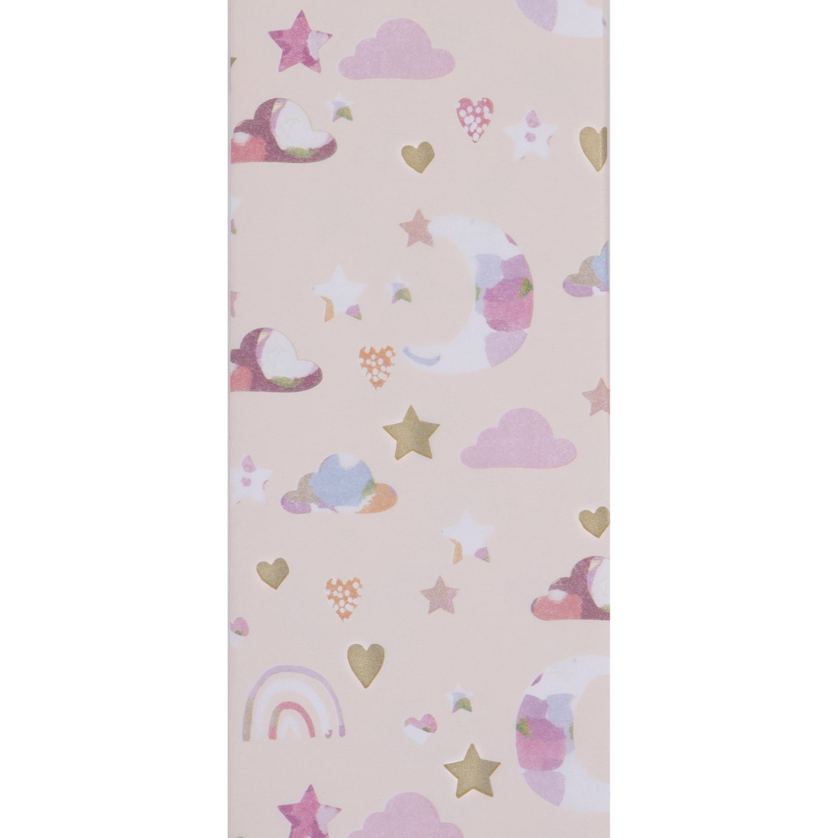 Printed Tissue Paper - Baby Girl Moon & Stars