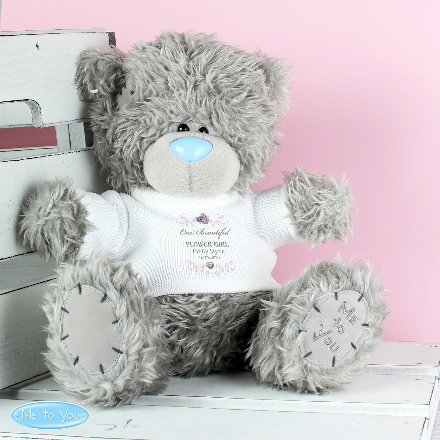 Personalised Bridesmaid & Flower Girl Me To You Bear