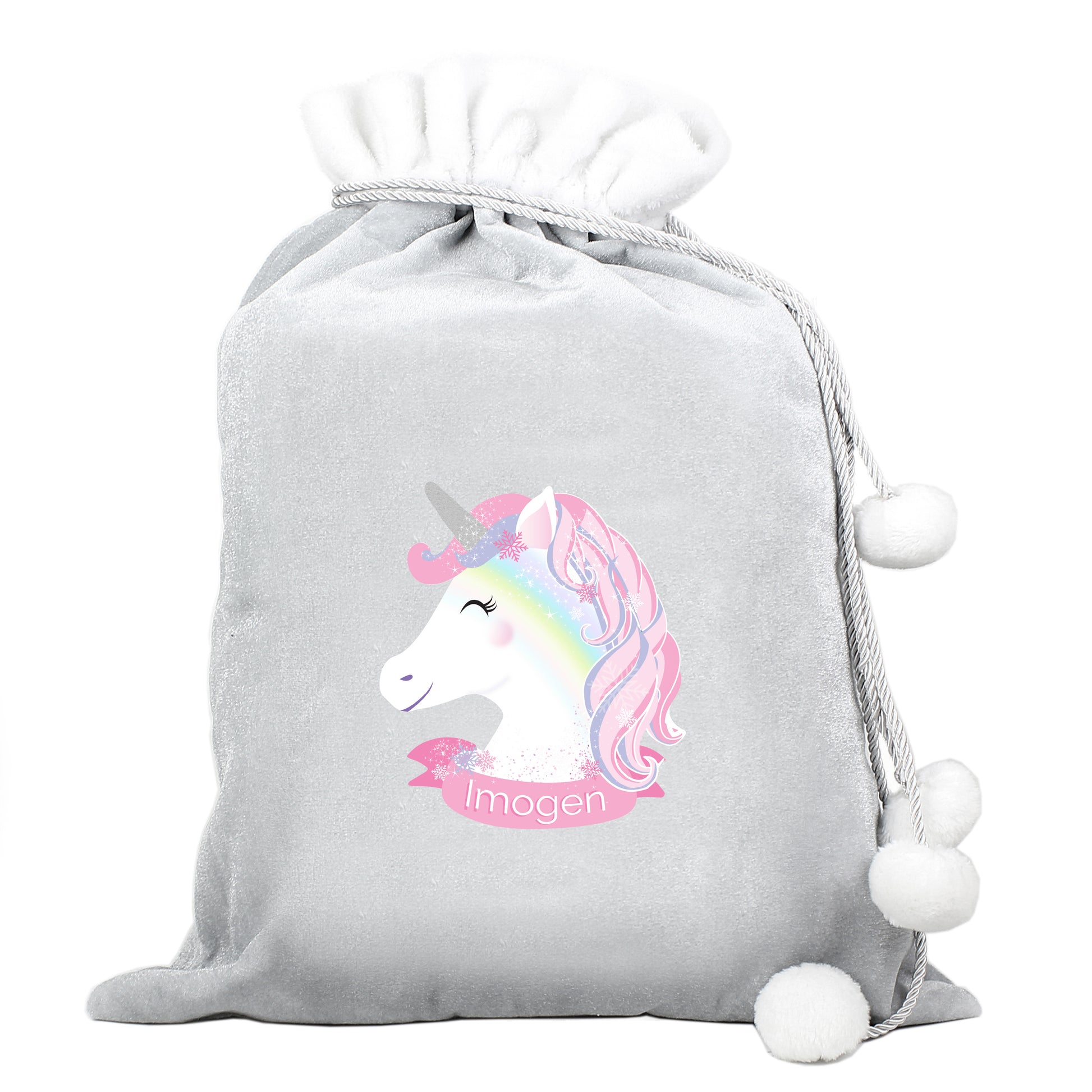 Personalised Christmas Unicorn Sack