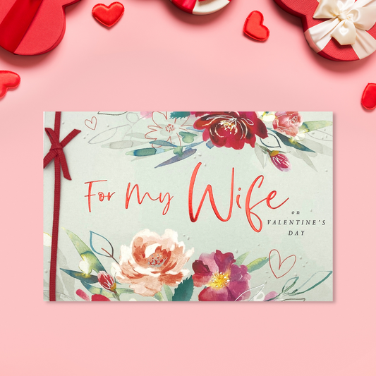 Valentine's Day Wife - Floral Border