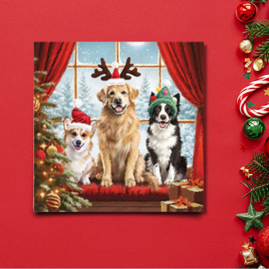 Charity Christmas Cards - 6 x Bark The Herald