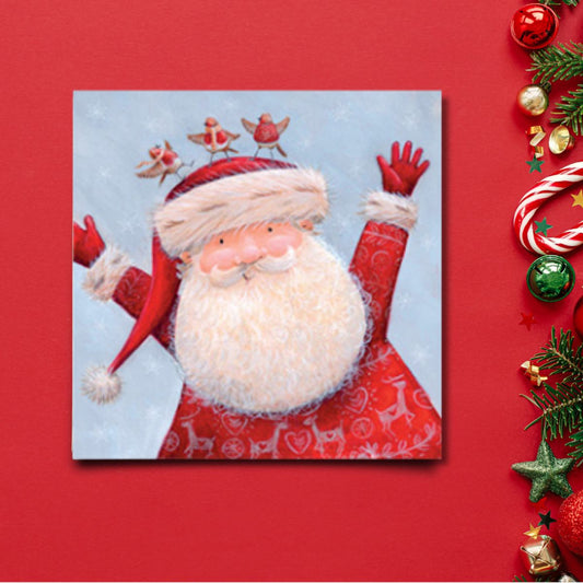 Charity Christmas Cards - 6 x Jolly Santa