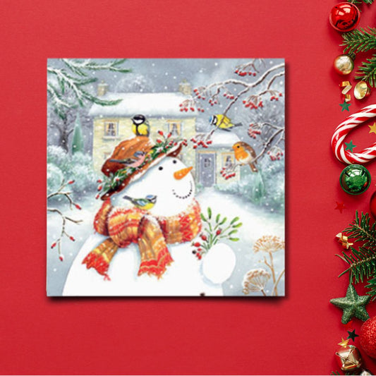 Charity Christmas Cards - 6 x Snowman & Friends