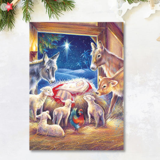 Christmas Charity Cards - 8 x Nativity Scene