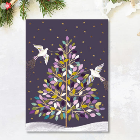 Christmas Charity Cards - 8 x Two Doves