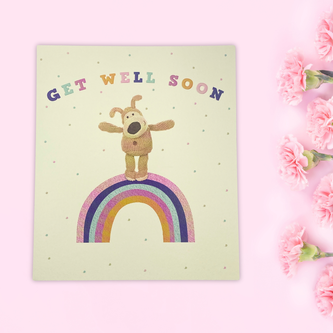 Get Well Soon Card - Boofle Rainbow