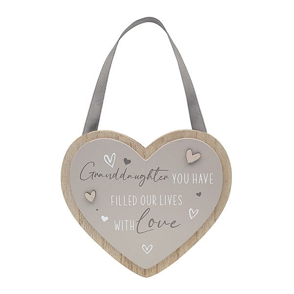 Granddaughter Love & Affection Plaque Displayed In Full