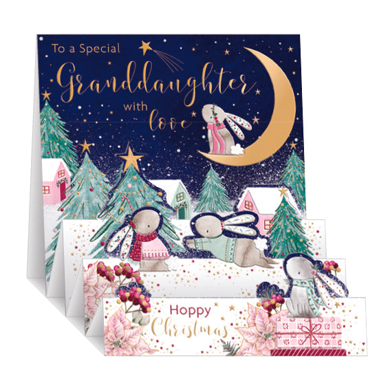 Granddaughter Christmas Card - Zig Zag Pop Up – The Celebration Store