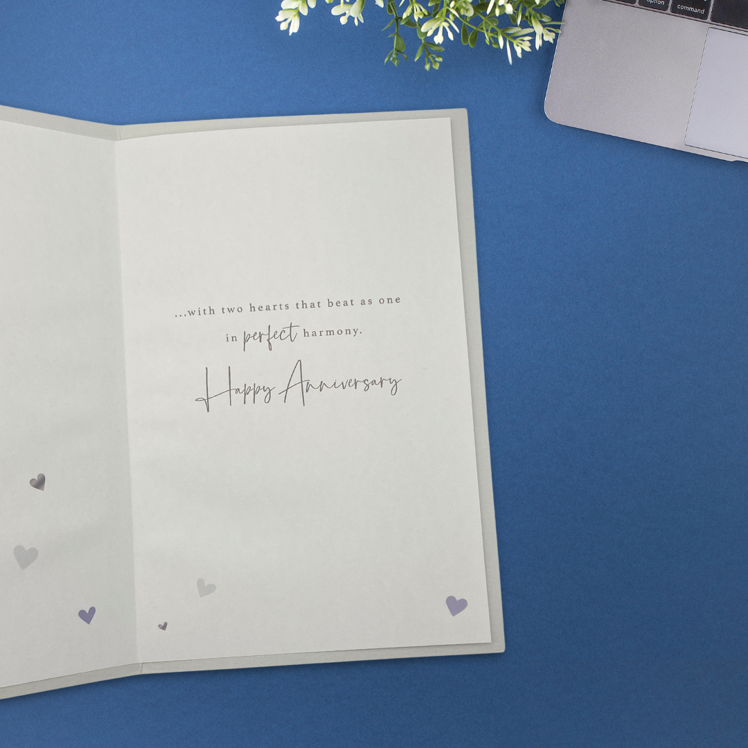 Silver Wedding Anniversary Card - 25th A Lasting Love