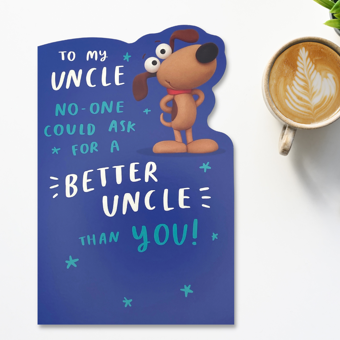 Funny Uncle Birthday Card Displayed In Full