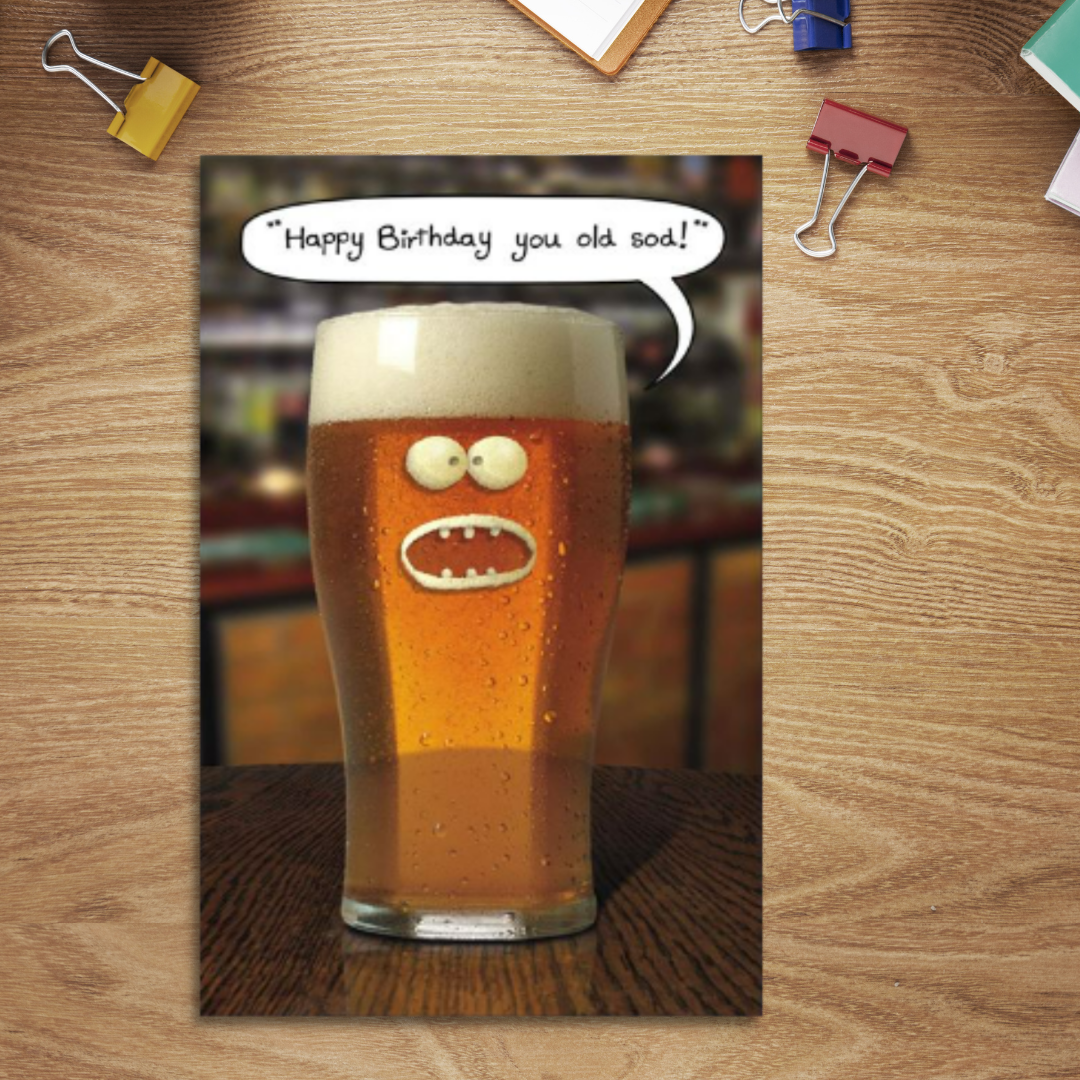 Out Of The Ark Funny Birthday Card - Beer