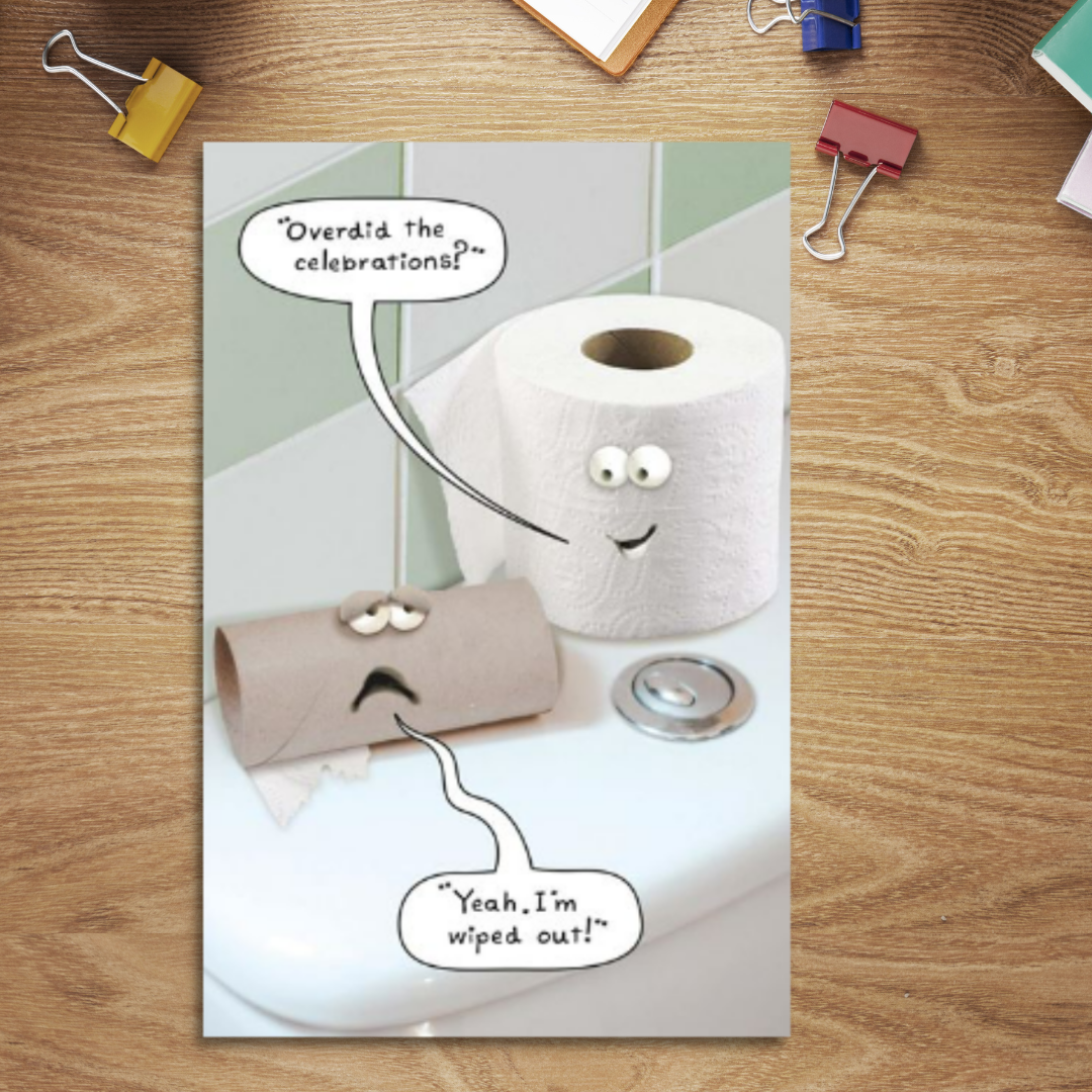 Talking toilet roll characters