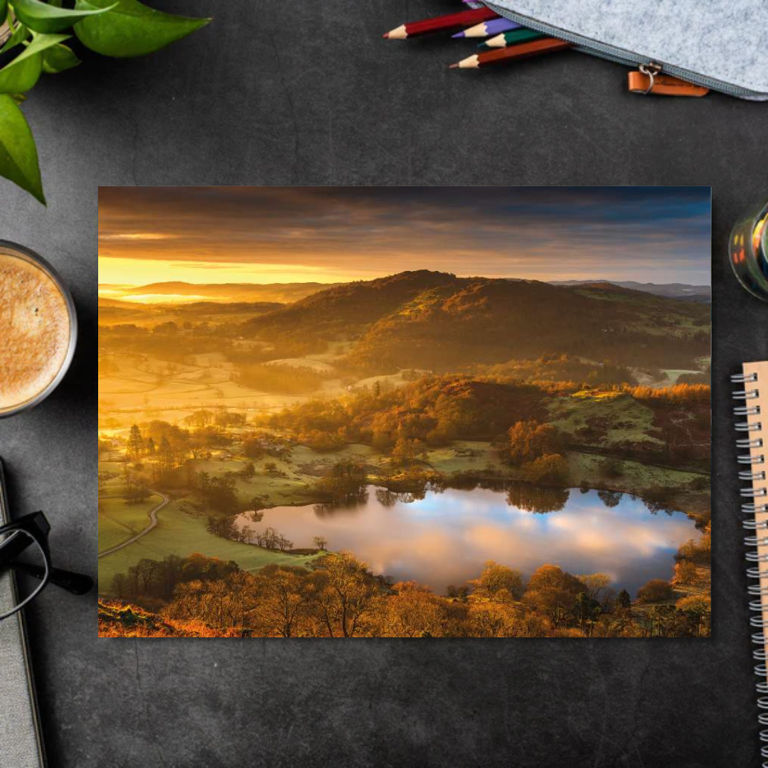 Picture This Photographic Birthday Card - Sunset Lake