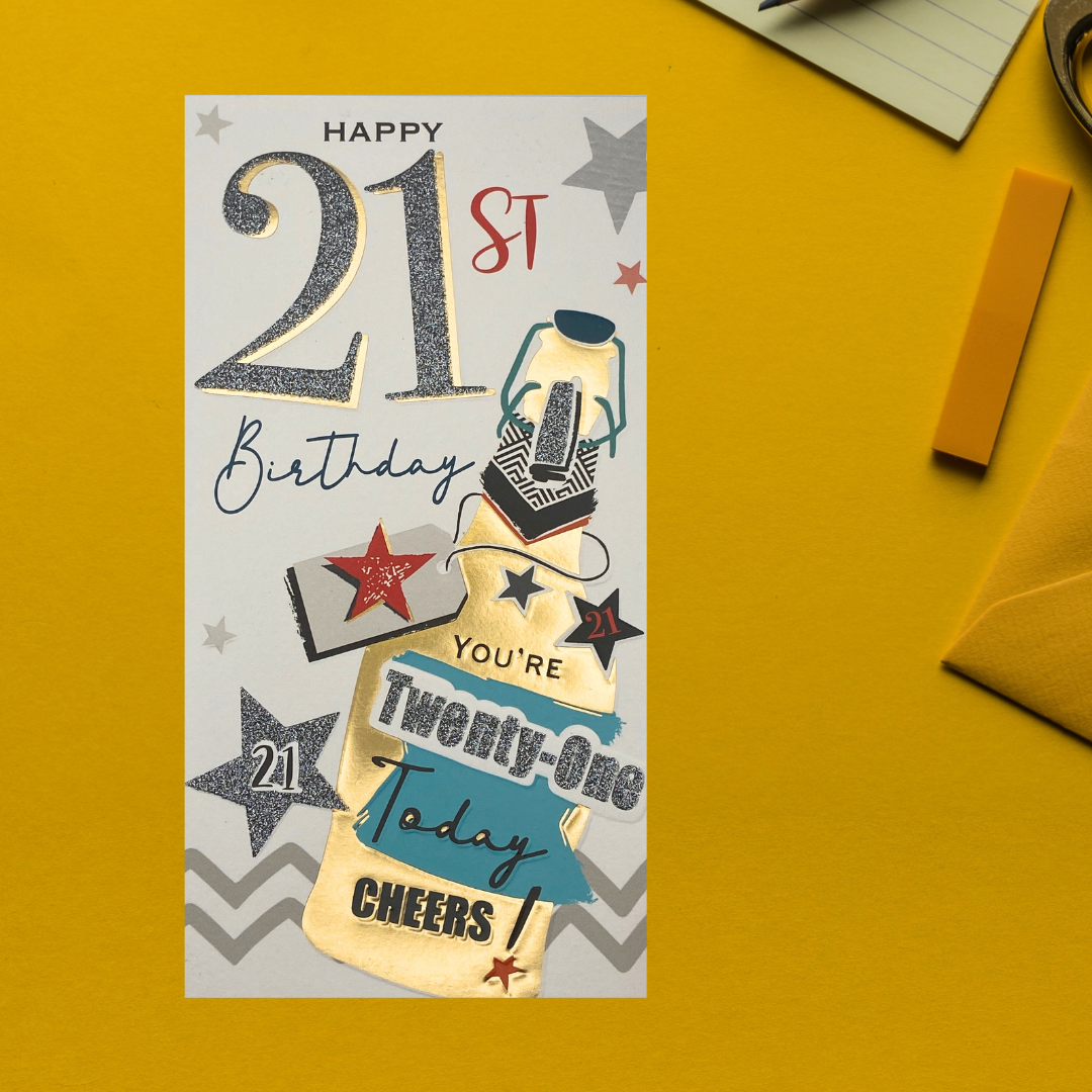 21st Birthday Card - Signature Beer