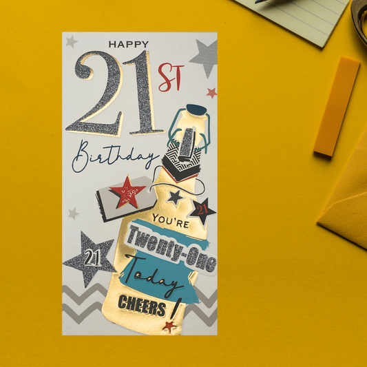 21st Birthday Card - Signature Beer