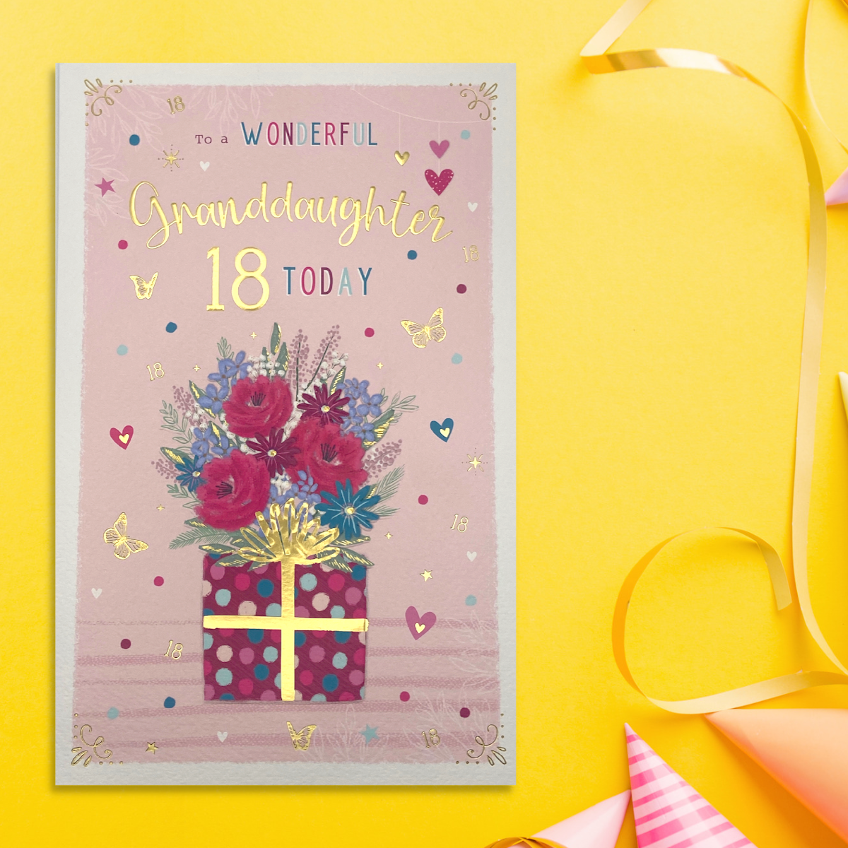 Granddaughter 18th Birthday Card - Floral Gift – The Celebration Store