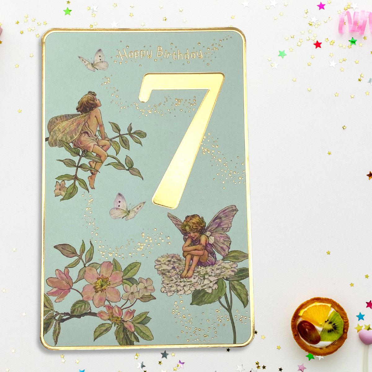 7th Birthday Card - Flower Fairies