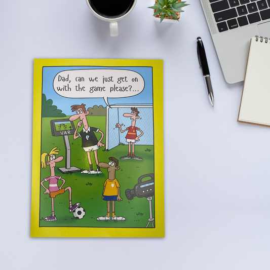 Dad Birthday Card - Football Humour