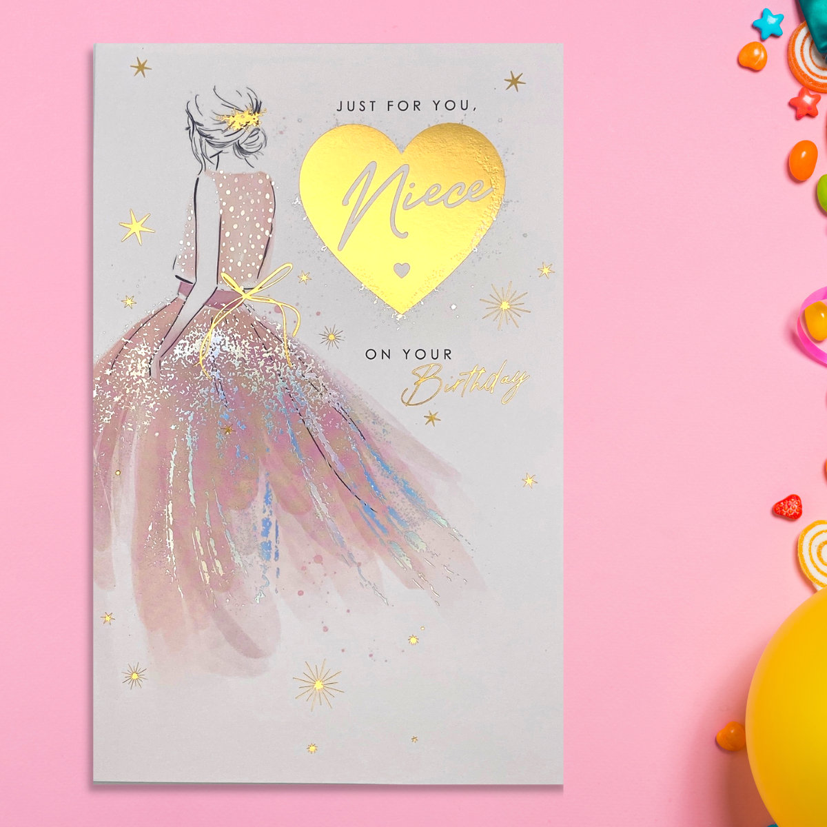 Niece Birthday Card - With Love Dress