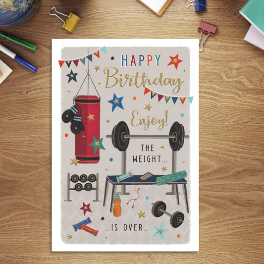 Pavillion Birthday Card - Gym