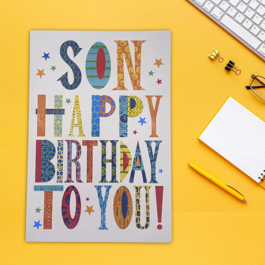 Son Birthday Card - Happy Birthday To You!