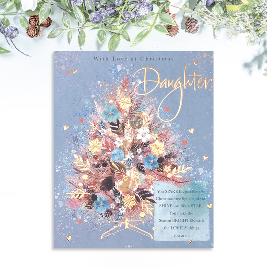 Daughter Large Christmas Card - Moments In Time