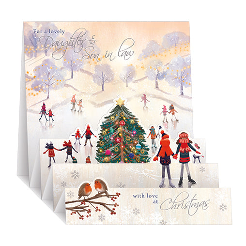 Daughter & Son-In-Law Pop Up Christmas Card