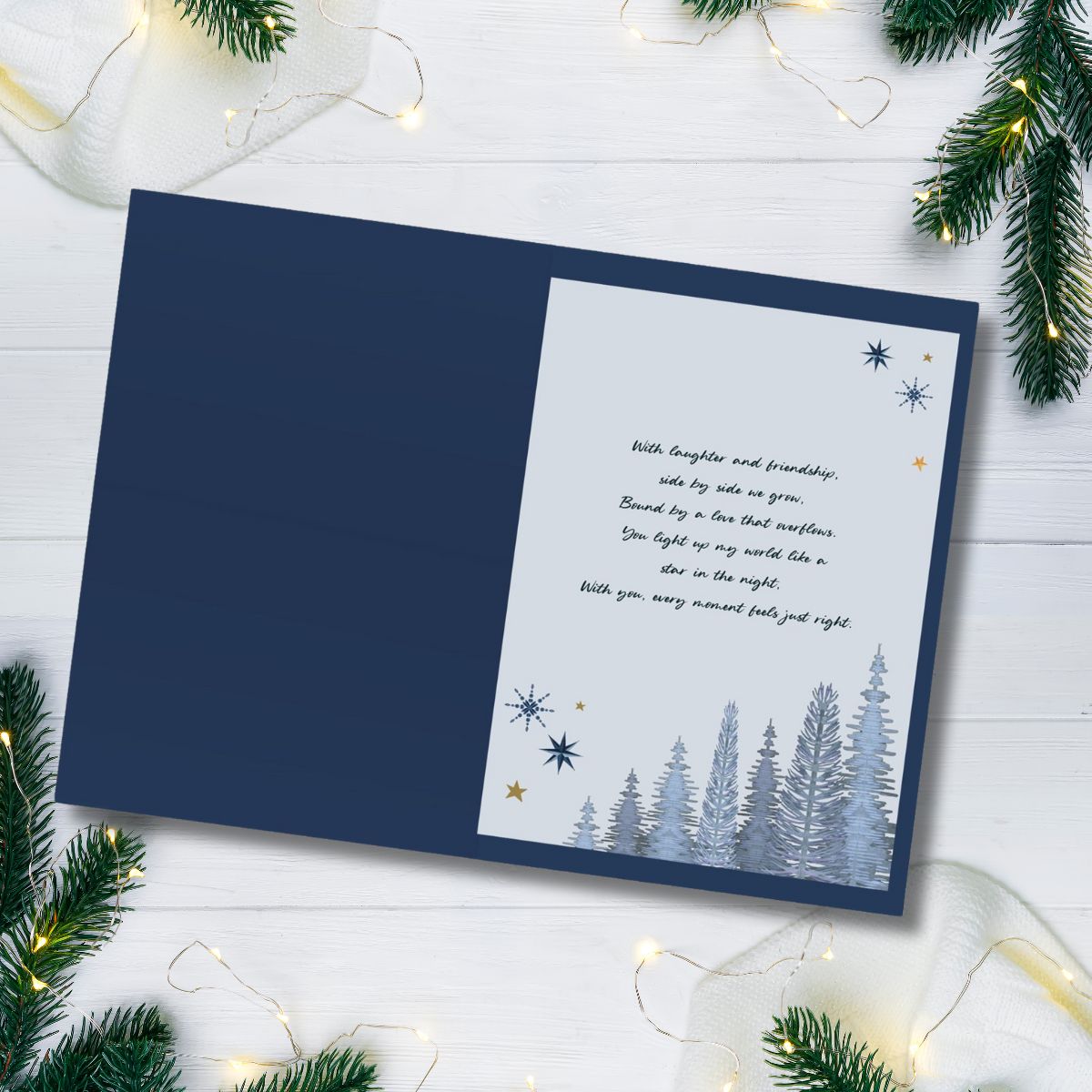 Husband Christmas Card - Large Santa Sleigh