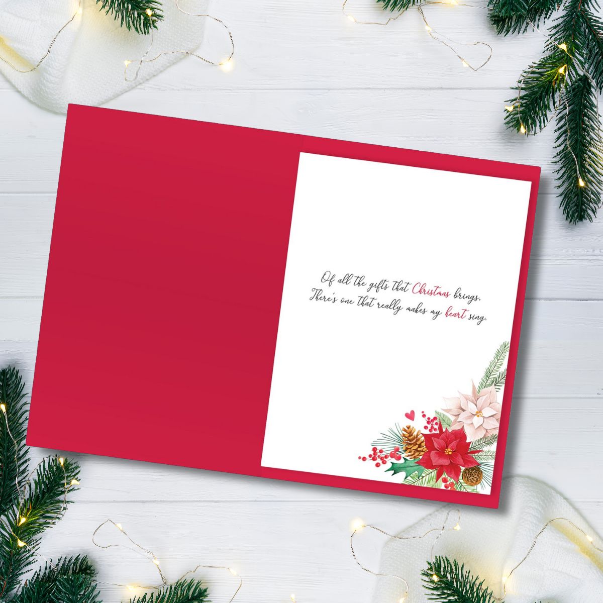 Wife Christmas Card - Large Champagne Brut