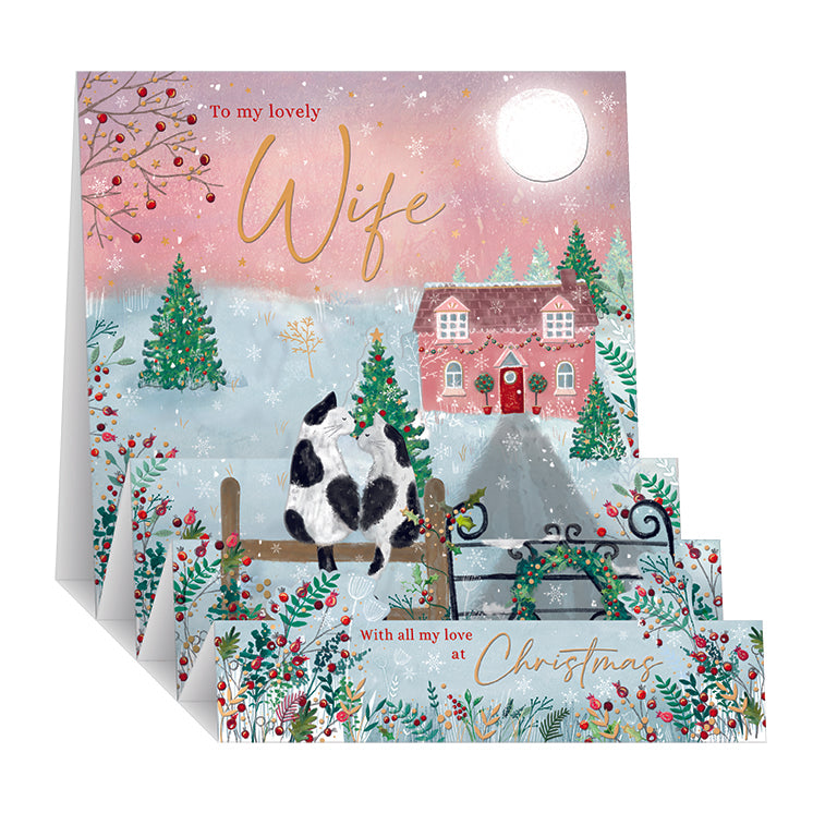 Wife Pop Up Christmas Card