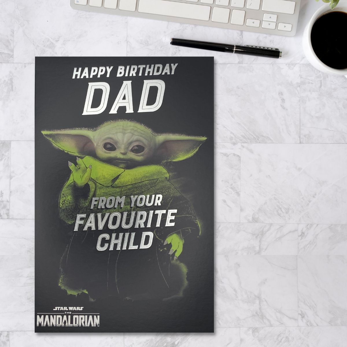 Dad Yoda Star Wars Birthday Card Design Featured In Full