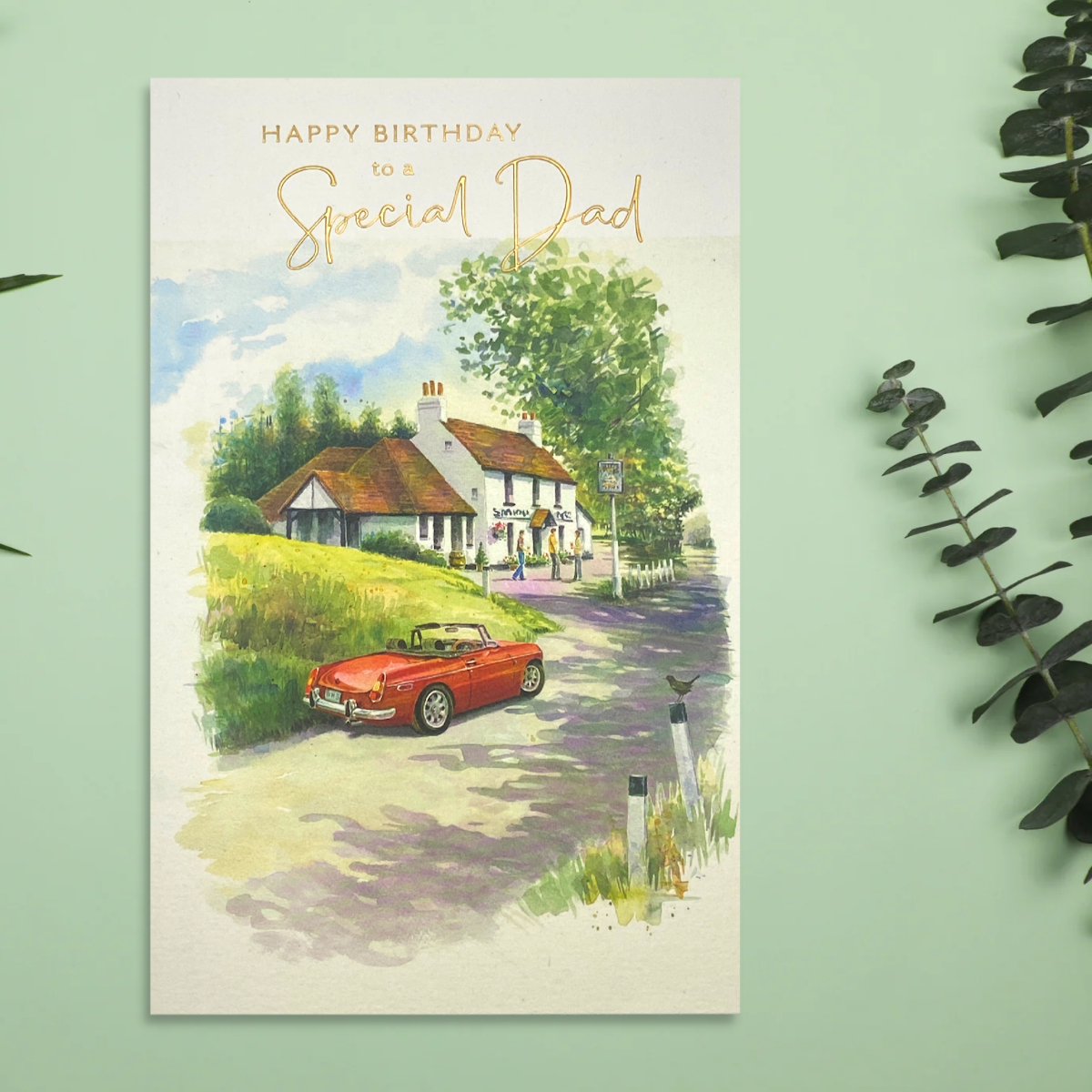 Special Dad Birthday Card Design Displayed In Full