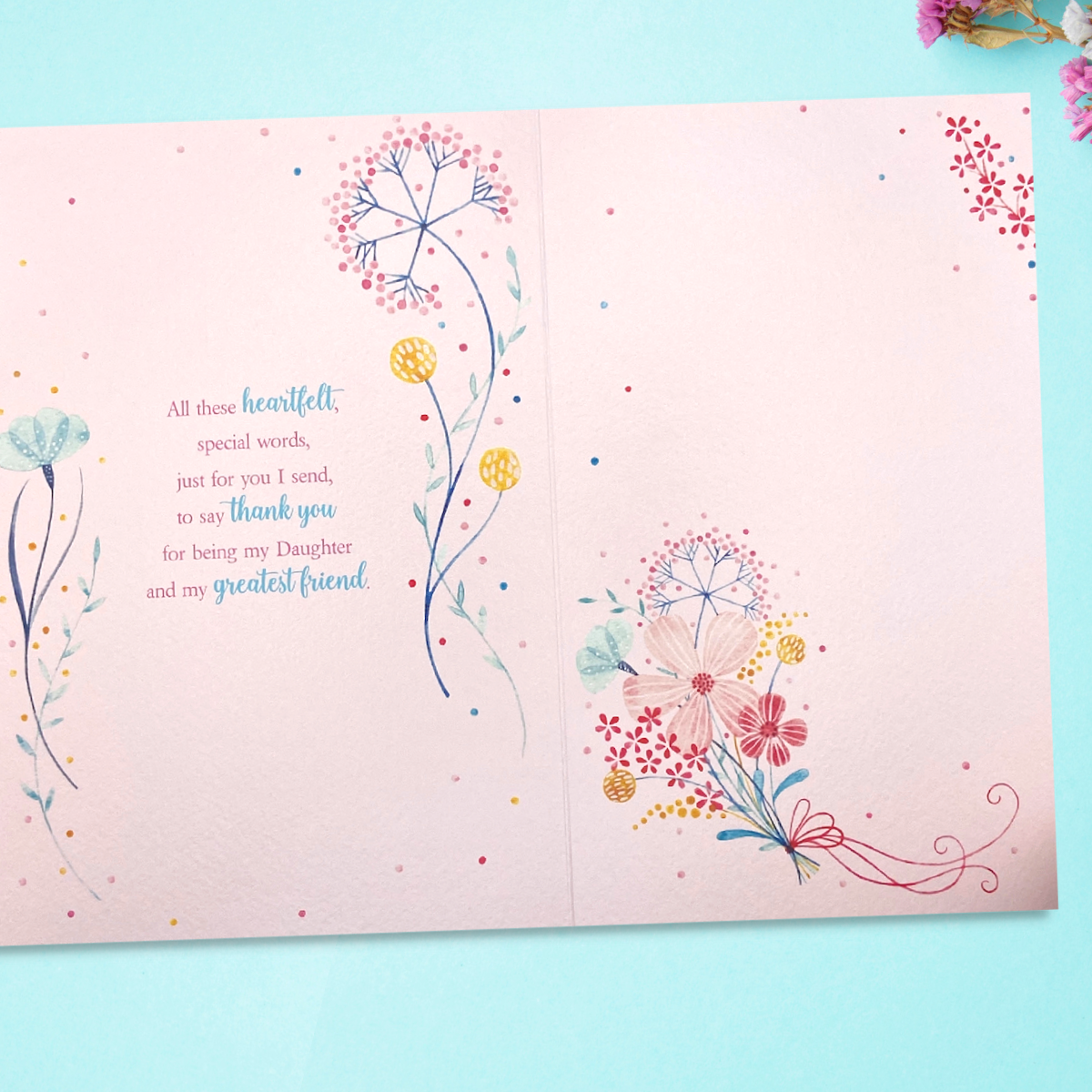 Two final pages with more floral designs and verse