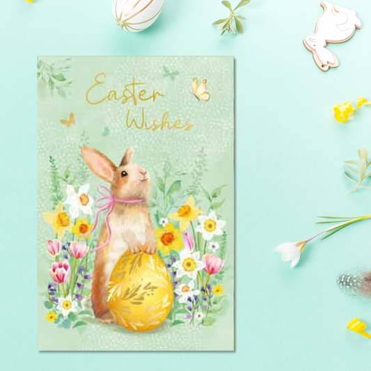 Bunny & Egg Themed Easter Cards Displayed In Full