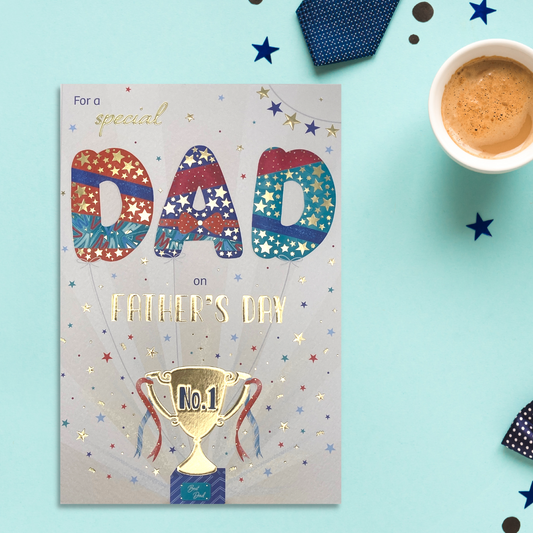 Dad Father's Day Card - Lovely Bubbly No. 1