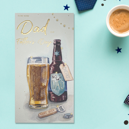 Father's Day Card Dad - Just For You Beer