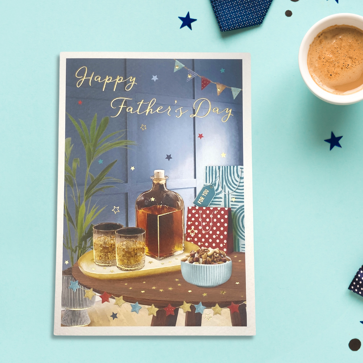 Father's Day Card Open - Essence Tipple