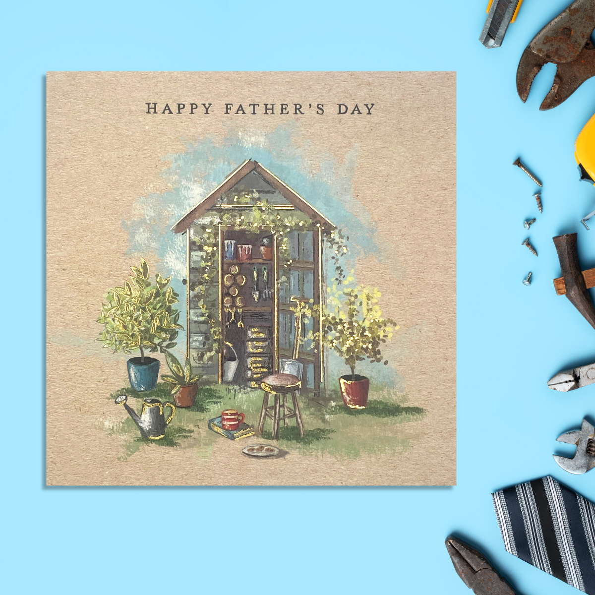 Father's Day Card Dad - Potting Shed