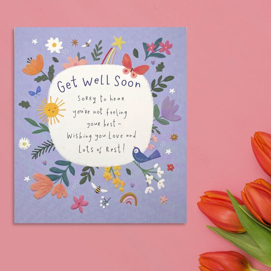 Get Well Soon Design Displayed In Full