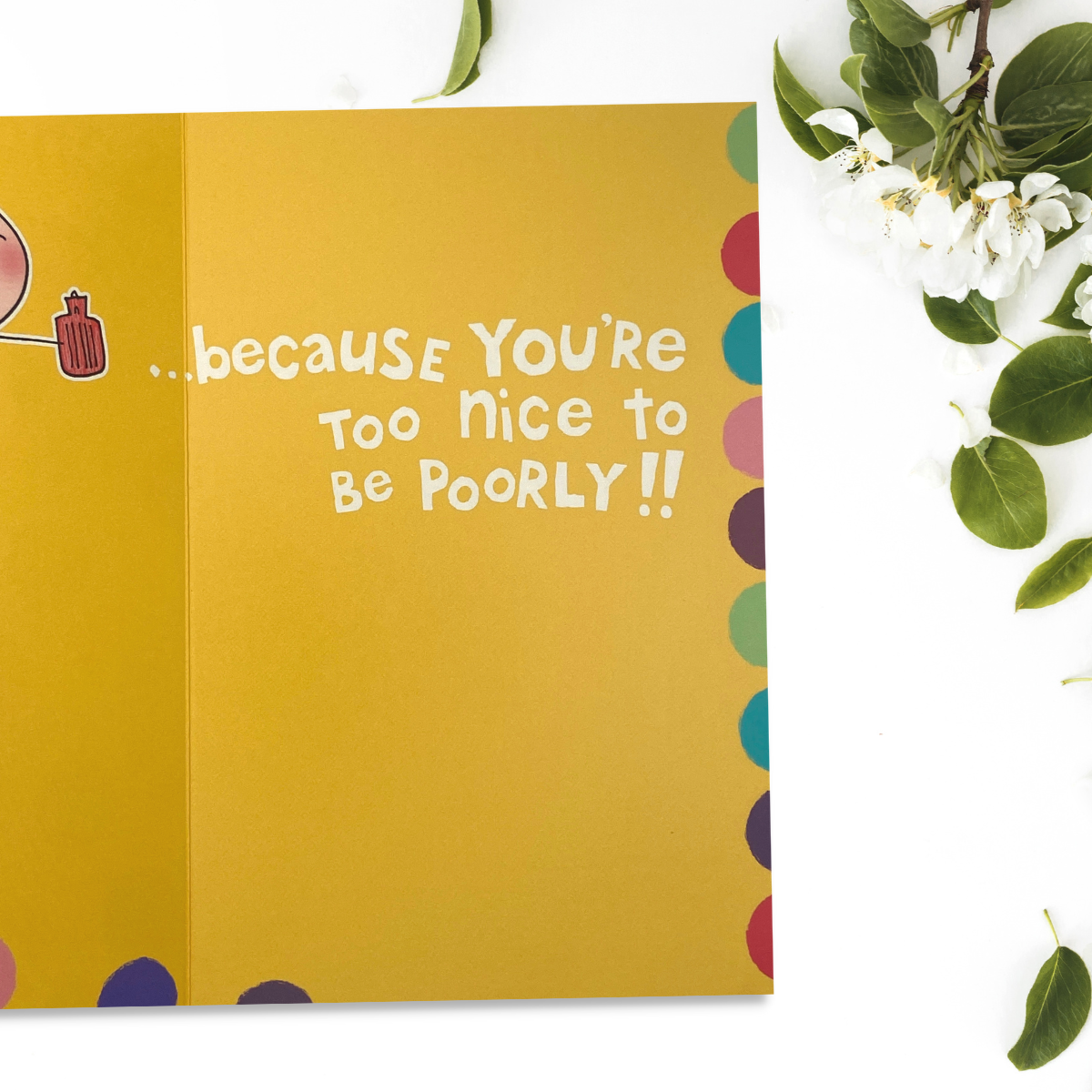 Get Well Soon Card - Colourful Dots
