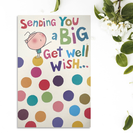 Get Well Soon - Colourful Dots