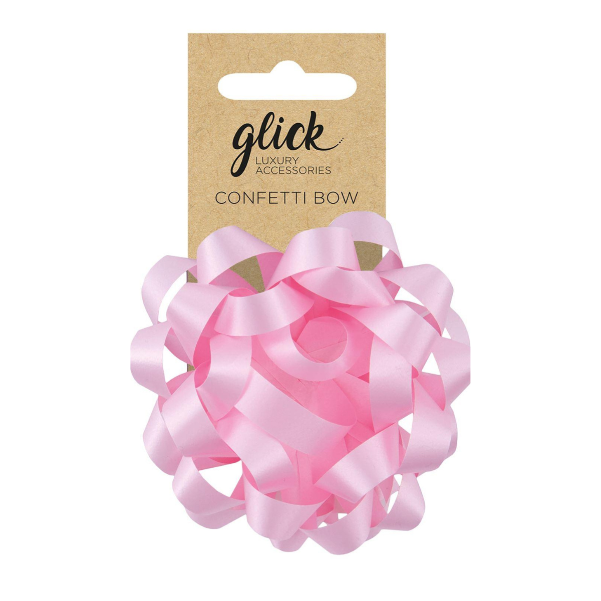 Baby pink confetti bow