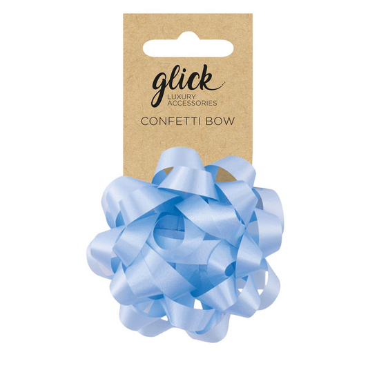 Light Blue confetti bow