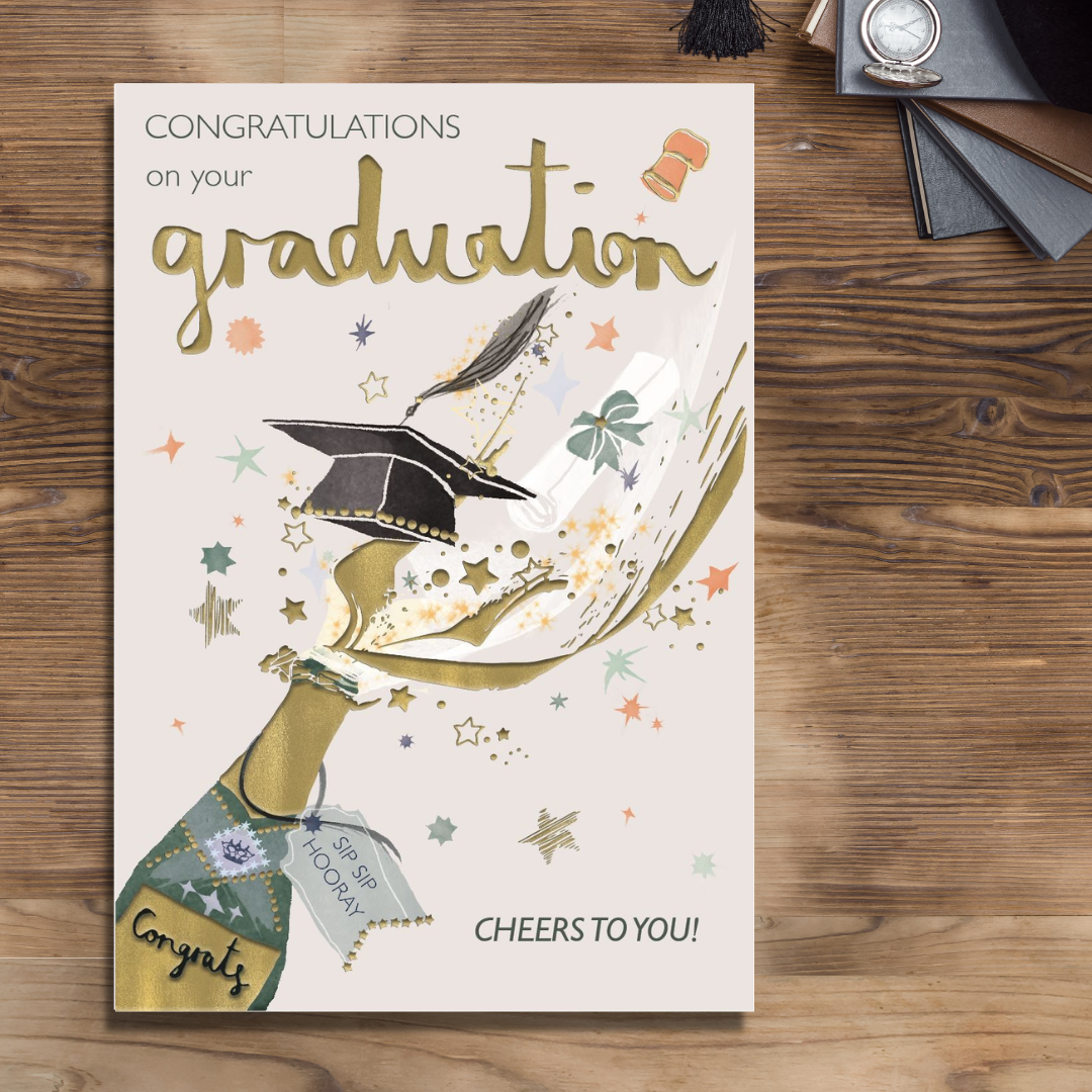 Graduation Card - Make Your Wish Cheers To You!