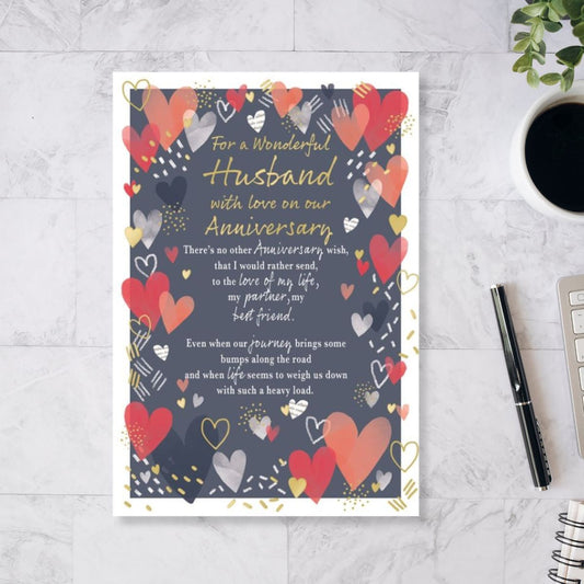 Husband Anniversary Card - Most Especially For You